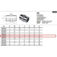 Vite doppia 1" AISI316 - ISO4144 280100316L - -  RACCORDERIE METALLICHE - -  