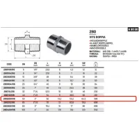Vite doppia 2" AISI316 - ISO4144 280200316L - -  RACCORDERIE METALLICHE - -  