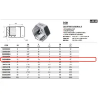Calotta esagonale 3/4" AISI 316 ISO4144 300304316L - -  RACCORDERIE METALLICHE - -  