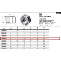 Calotta esagonale 1" AISI 316 ISO4144 300100316L - -  RACCORDERIE METALLICHE - -  