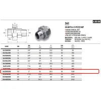 Giunto a 3 pz MF 2" AISI 316 - ISO4144 341200316L - -  RACCORDERIE METALLICHE - -  