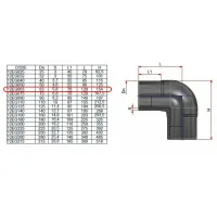 Gomito a 90° codolo lungo PE100 ø63 PN16 12EG063 - -  NUPI - -  