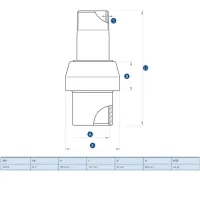 Giunto isolante dielettrico ø 3" MF PN10 per utenze gas e acqua 00000020035