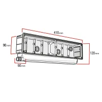 GeniusBox l'unica scatola da incasso con galleggiante incorporato, per il passaggio dei tubi dell'impianto di condizionamento sotto traccia senza l'utilizzo della canalina 00000011295