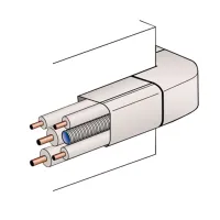 Angolo esterno compatibile con canaline EVA e SONIA - 65x50 mm 00000012786
