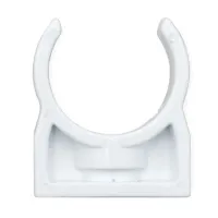 Collare di fissaggio - ø 20 mm per fissaggio tubo rigido/flessibile realizzato in PVC bianco (RAL 9010) 00000062018