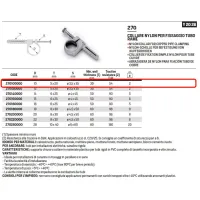 Collare nylon ø10 mm per fissaggio tubo rame 270100000