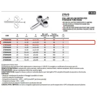 Collare nylon doppio ø12 per fissaggio tubo rame 270120200