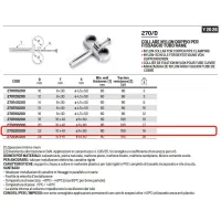 Collare nylon doppio ø22 per fissaggio tubo rame 270220200