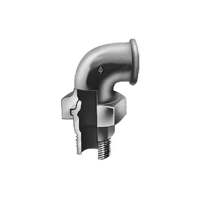 98 - Bocchettone curvo MF 1/2" conico in ghisa zincata 09805003 - -  EURACCORDI - -  