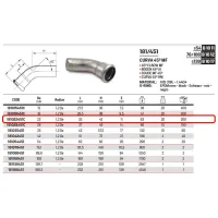 Curva 45° MF ø22 Inox 316L a pressare 181022451C - -  RACCORDERIE METALLICHE - - 181022451C