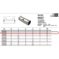Manicotto passante ø18 Inox 316L a pressare 183018001