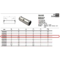 Manicotto passante ø28 Inox 316L a pressare 183028001