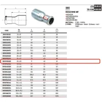 Riduzione MF ø35 x 28 a pressare 391035028
