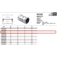 Manicotto ø18 a pressare 383018000