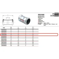 Manicotto ø22 a pressare 383022000