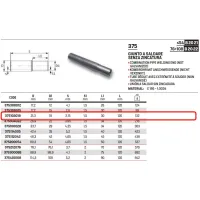 Giunto a saldare senza zincatura ø18 STEELPRES 375102018