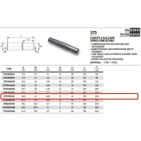Giunto a saldare senza zincatura ø42 STEELPRES 375112042
