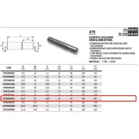 Giunto a saldare senza zincatura ø54 STEELPRES 375200054