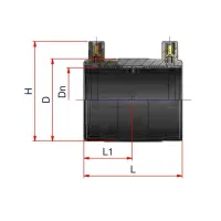 Manicotto diritto elettrosaldabile Nupi - diametro 140 mm - in PE 12EME140