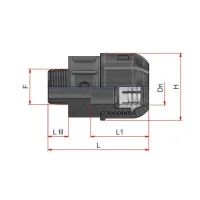 Raccordo filettato diritto Nupi maschio - diametro 32 mm - 3/4" in PE 10KRFM3234