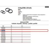 O-Ring EPDM nero - Profilo M - ø22 mm 11502230N - -  RACCORDERIE METALLICHE - -  