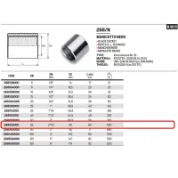 Manicotto nero ø2"1/2 F acciaio 268212000