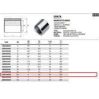 Manicotto nero ø4"F acciaio 268400000