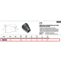 Riduzione concentrica ø88,9 x 70 in acciao a saldare 276889700