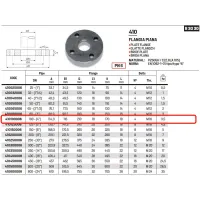 Flangia piana PN6 DN100 ø4" 410100006