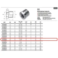 Riduzione esagonale MF zincato ø1"M x 3/8"F 241100384