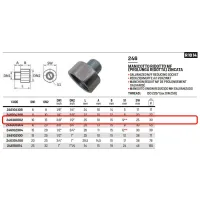 Manicotto ridotto MF (prolunga ridotta) zincato ø3/8"M x 1/2" F 246308102