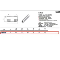 Vite di allungamento barilotto zincato ø1"1/4 L.80 mm 530114083