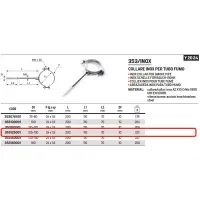 Collare inox per tubo fumo ø125/130 mm 353125001