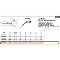 Collare inox per tubo fumo ø160mm 353160001