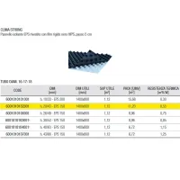 60010101 CLIMA STRONG Pannello isolante EPS, passo 5 cm, rivestimento rinforzato PS - h. 20/43 - EPS 150 - dim. utili 1400x800 mm 6001010102001