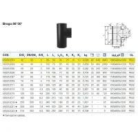 Braga 88°30' polietilene PEHD ø32 mm VS0312001