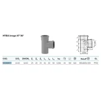 HTEA braga 87°30' ø40/40 gamma PP3 VS0508011 - -  VALSIR - -  