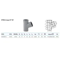 HTEA braga 67°30' ø50/50 gamma PP3 VS0508015 - -  VALSIR - -  