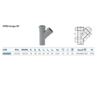 HTEA braga 45° ø125/125 gamma PP3 VS0508031 - -  VALSIR - -  
