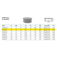 HTM tappo di chiusura ø40 gamma PP3 VS0524001 - -  VALSIR - -  