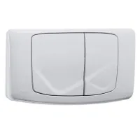 Placca meccanica doppio scarico per cassette ANGEL - RIOS colore bianco lucido VS0828501