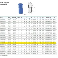HTR raccordo aumento eccentrico ad innesto ø90/110 mm - gamma Triplus VS0650723