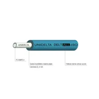 Tubo PE-X/Al/PE-X ø14x2 multistrato preisolato per uso sanitario e riscaldamento fornito in rotoli - Colore azzurro (Legge 10/91) (Prezzo a metro-min.acquisto 50 metri e multipli) 2550001420050