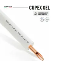 Tubo di rame preisolato CUPEX GEL ø7/8" x 1 (d. 22,22 mm). Rivestito con guaina. Spessore nominale isolante 11 mm (prezzo a metro - minimo acquistabile 25 metri e multipli)