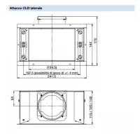 Bocchetta CLD-K 75 - Dim. 224 x 118 x 85 mm connessione sul lato da 224 mm 990320811