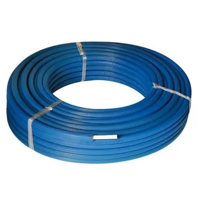 Tubo multistrato blu ø26x3 mm in rotolo da 50 mt STANDARD (PE-Xc/Al/PE-Xc) con isolamento di spessore 6 mm con guaina blu goffrata. Tubo con alluminio maggiorato (prezzo al metro - minimo acquistabile 50 metri) 50ISO426BL
