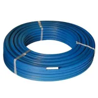 Tubo multistrato blu ø26x3 mm in rotolo da 50 mt STANDARD (PE-Xc/Al/PE-Xc) con isolamento di spessore 6 mm con guaina blu goffrata. Tubo con alluminio maggiorato (prezzo al metro - minimo acquistabile 50 metri) 50ISO426BL