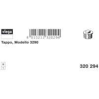 Tappo ø1"M per chiave quadrata, bronzo, filettatura R 320294