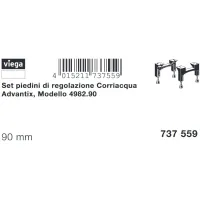 Set piedini di regolazione Corriacqua Advantix (2 pz) - h. 95-160 737559